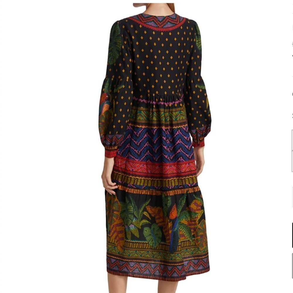 Farm Rio Women’s‎ Forest Tapestry Midi Dress - Picture 5 of 12